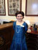 <b>2013 Halloween Student Visitor</b> Visiting the Secretary of State's Office on Halloween is Aspen Miller from Buffalo Ridge Elementary School. She is dressed as Nellie Tayloe Ross, Wyoming's 14th Govenor. (October 31, 2013)
      