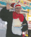 <b>Cat in the Hat:</b> Max encourages children to read wih friends of Arp School in a visit to the classroom for Read Across America Week, March 2007.