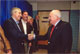 <b>Maxfield and Dick Cheney:</b> Secretary Maxfield greets Vice President Dick Cheney. Photo courtesy of The White House.