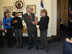 <b>Sawyer Retires:</b> Secretary Maxfield congratulates Jeanne Sawyer, Business Division Director, on her retirement and present her with an engraved vase in appreciation for her 28 years of service to the State, 24 of which were with the Secretary of State's Office (December 2010).