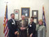 <b>2014 Leadership Wyoming Shadowing Day</b> Pictured are Weston Welch, Pronghorn Technologies LLC; Secretary Maxfield; Amber Munoz Duran, Wind River Hotel and Casino; Peggy Nighswonger, Elections Director. (February 21, 2014)
      